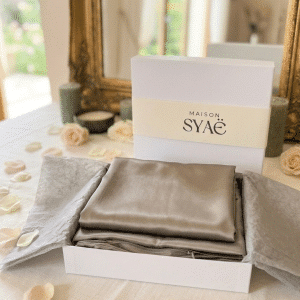 taie oreiller gris coffret